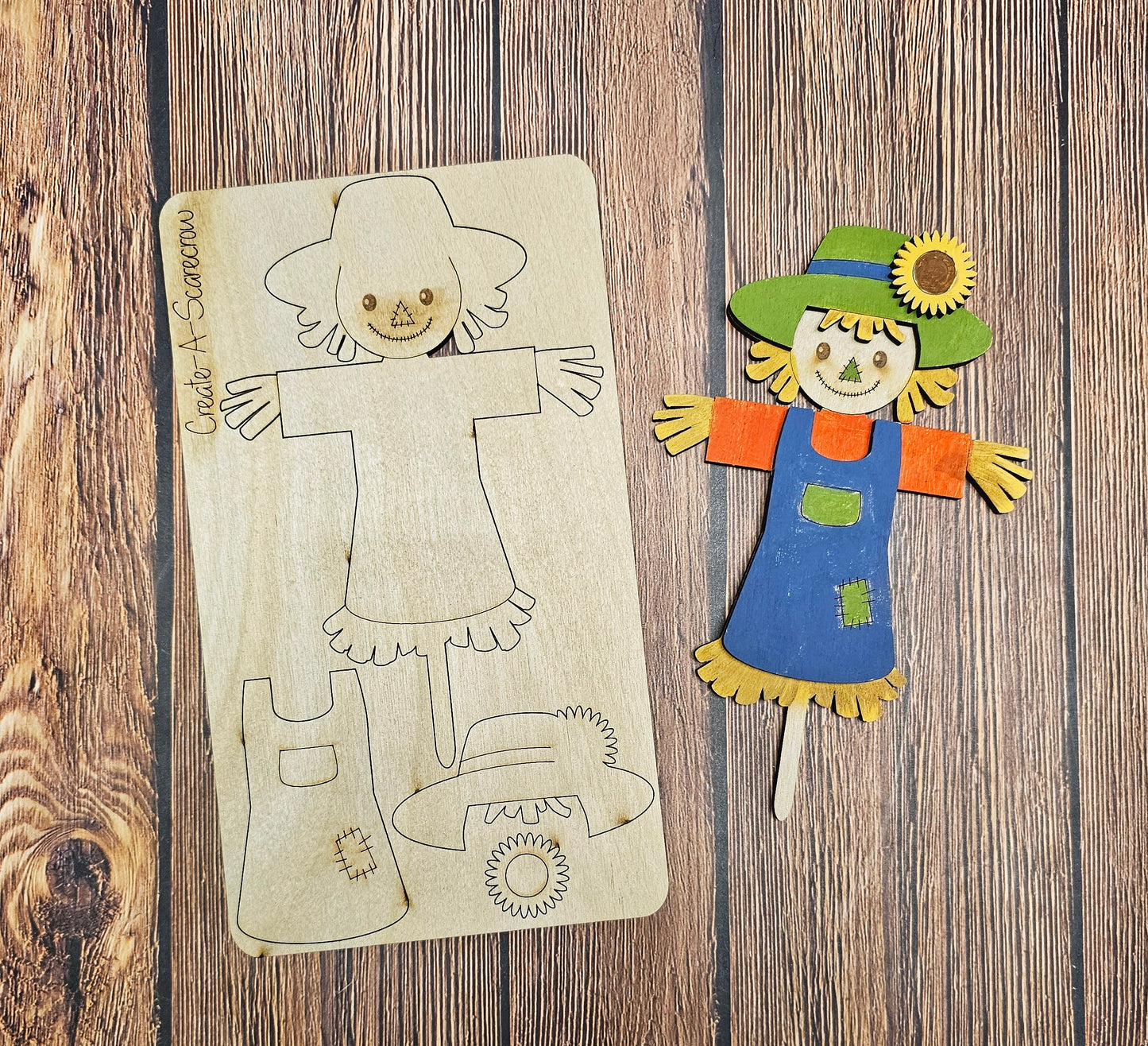 Pop-Out Scarecrow Boy & Girl Paint Kit
