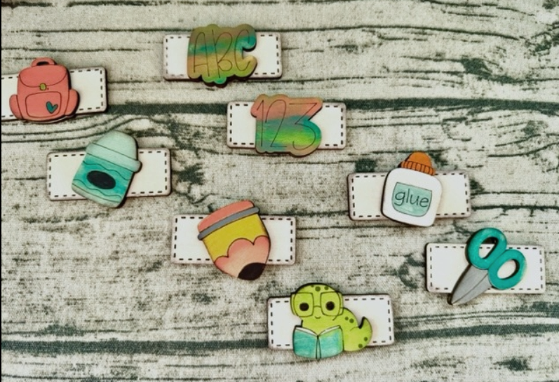 Back to School Hair Clips