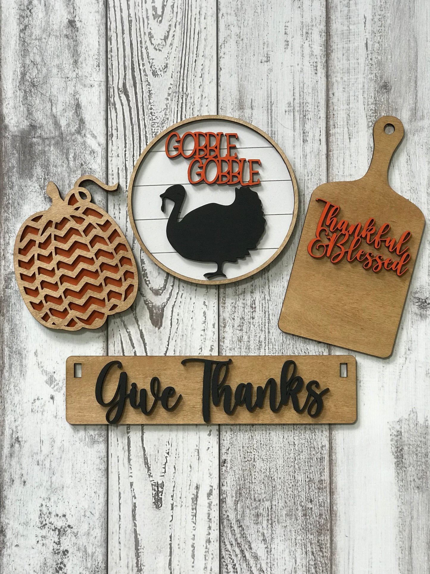 Thanksgiving Interchangeable Set for Wagon/Crate/Raised Shelf