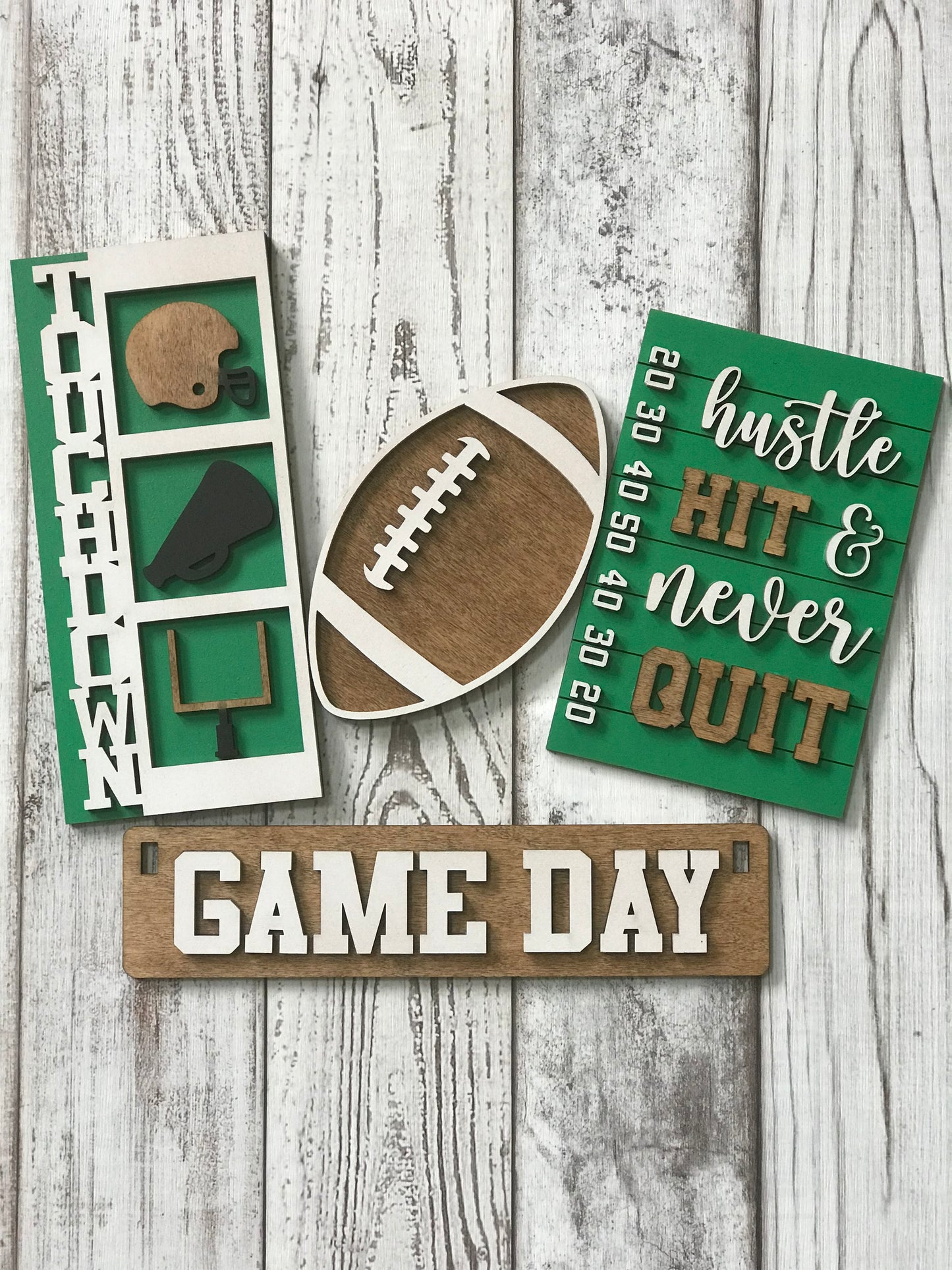 Game Day - Football Interchangeable Set for Wagon/Crate/Raised Shelf