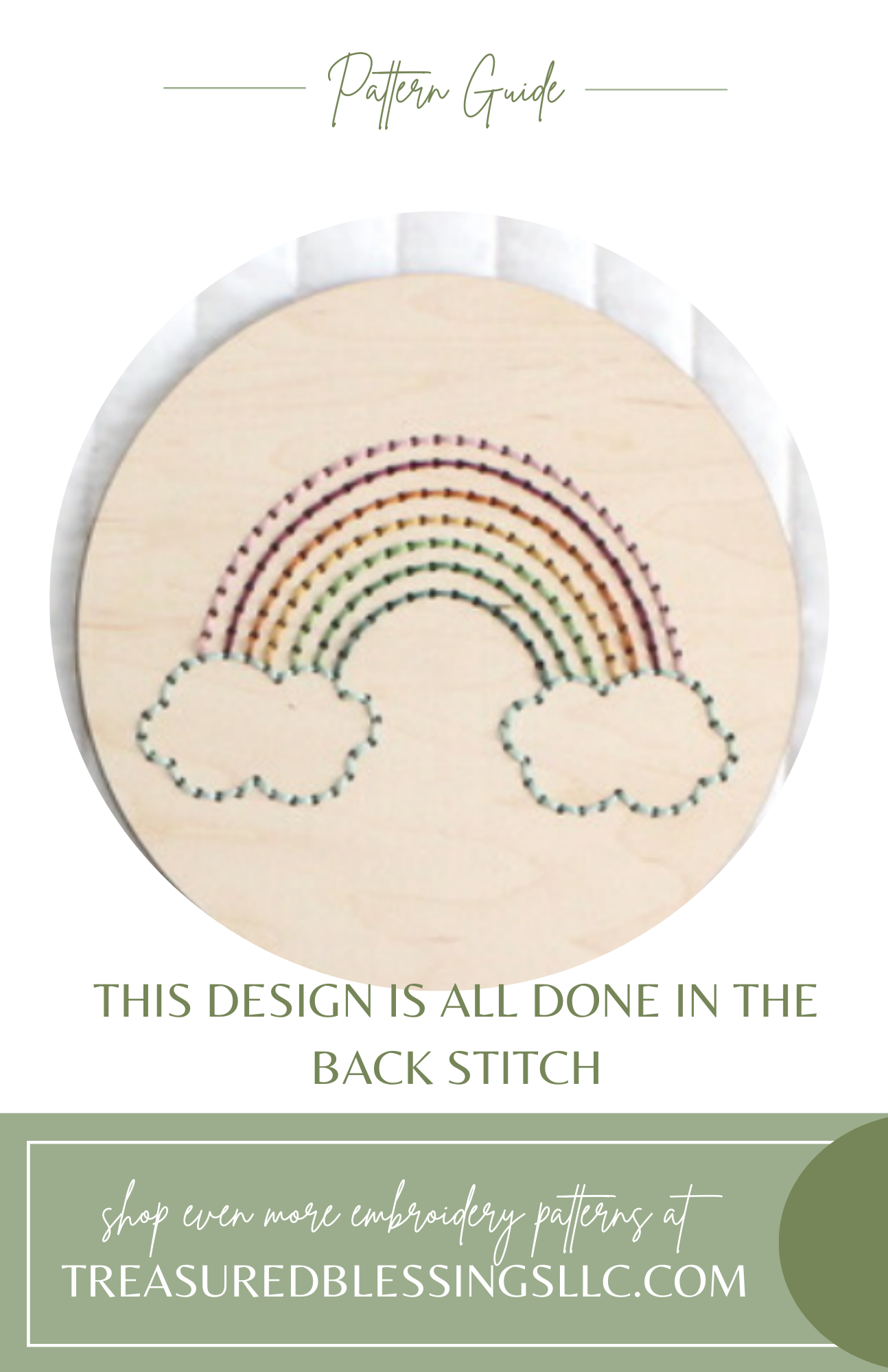 Wood Embroidery - Beginner Rainbow