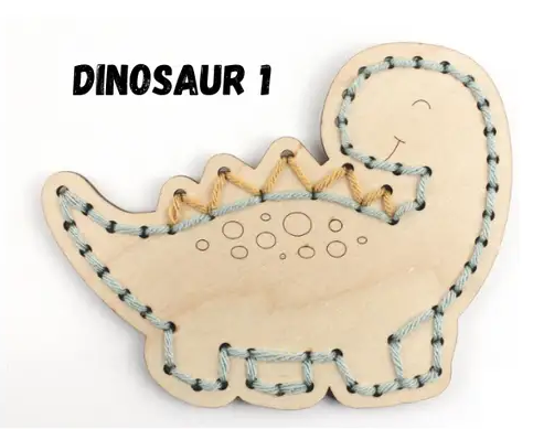 Wood Dinosaur Yarn Kit