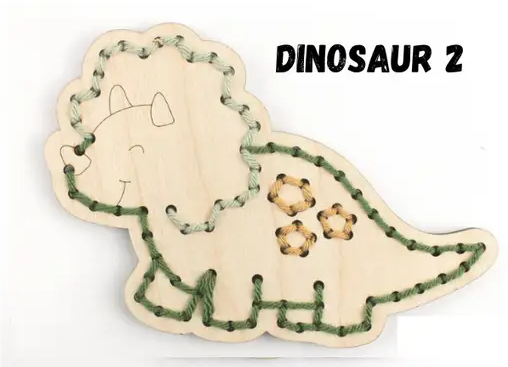 Wood Dinosaur Yarn Kit