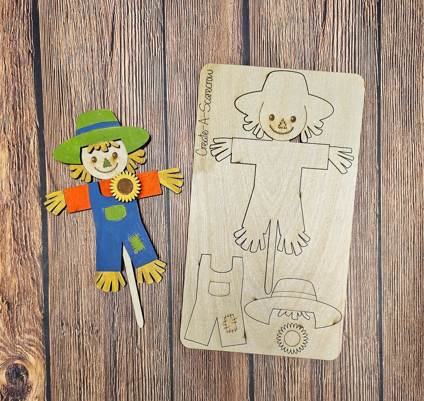Pop-Out Scarecrow Boy & Girl Paint Kit