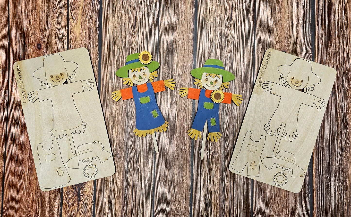 Pop-Out Scarecrow Boy & Girl Paint Kit