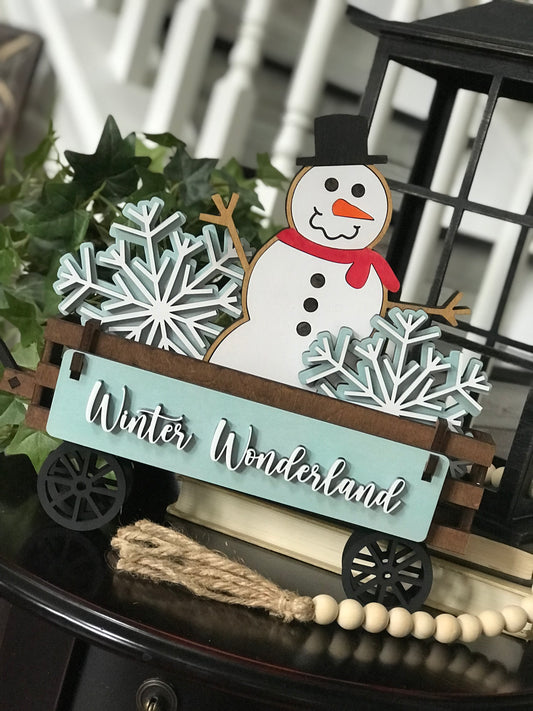Winter Wonderland Interchangeable Set for Wagon/Crate/Raised Shelf