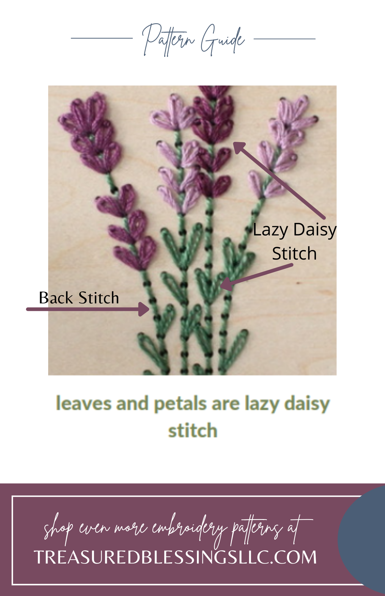 Wood Embroidery Kit - Lavender