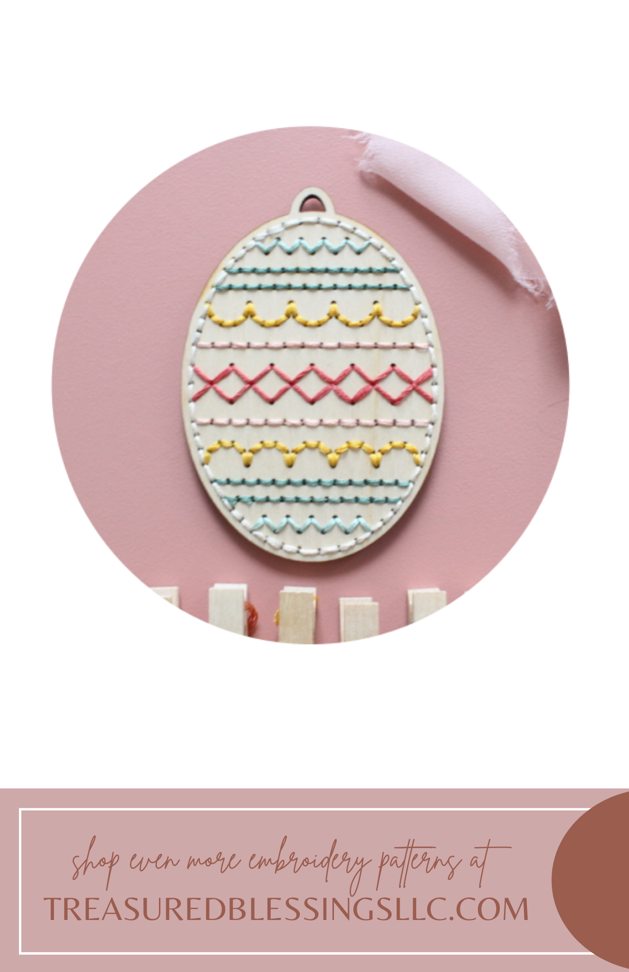 Wood Embroidery Kit - Easter Set