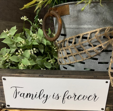 Layered Wood Sign - Family is Forever