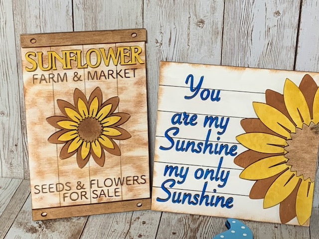 Sunflowers Tiered Tray Set