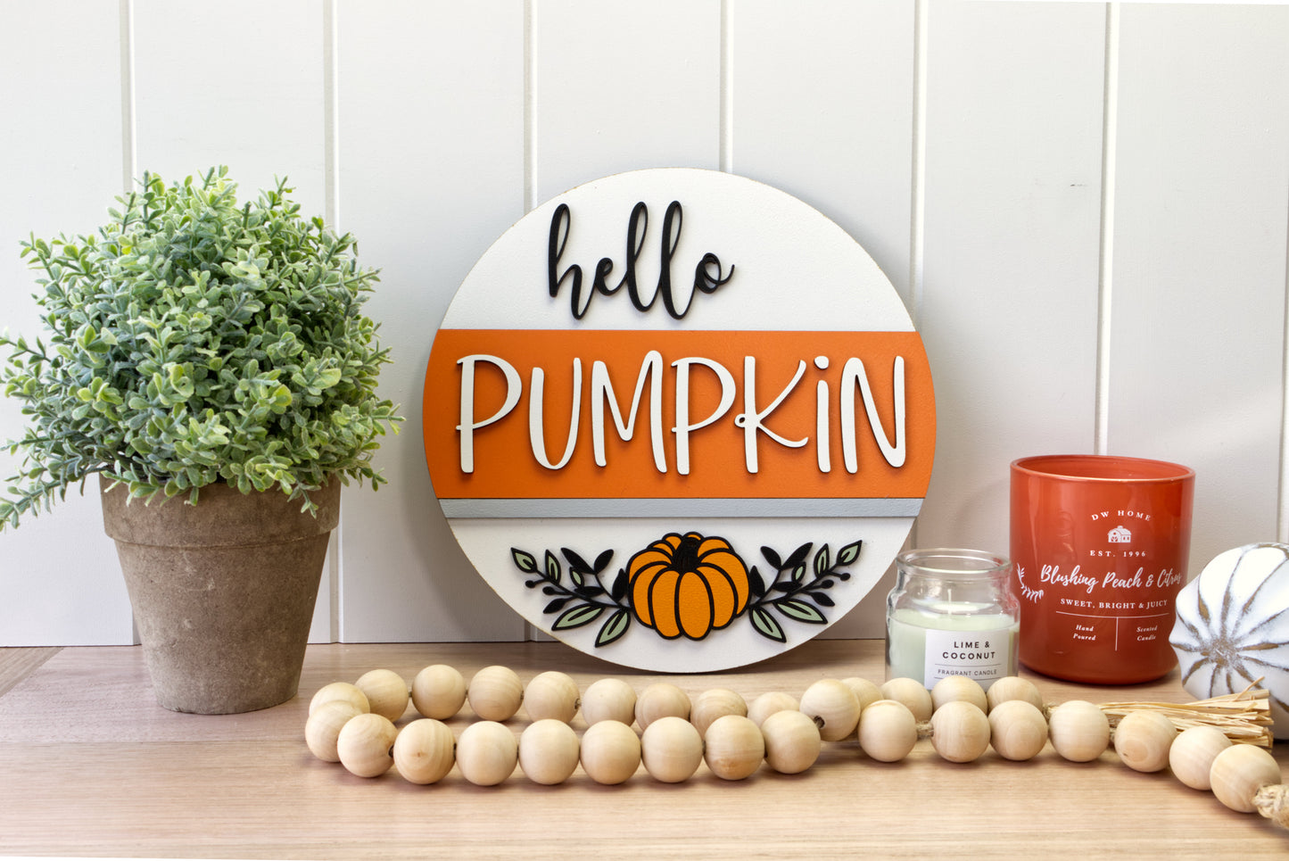 Hello Pumpkin Door Hanger