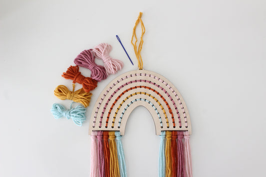Wood Yarn Kit - Marame Rainbow