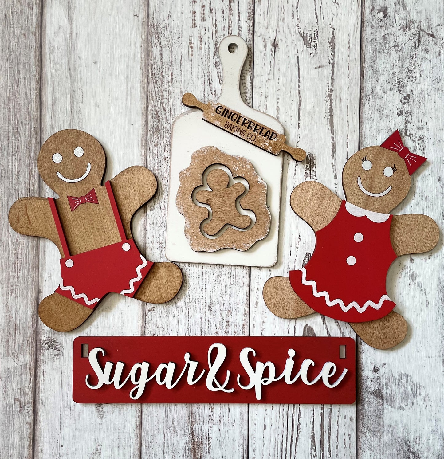Sugar & Spice Gingerbread Interchangeable Set for Wagon/Crate/Raised Shelf